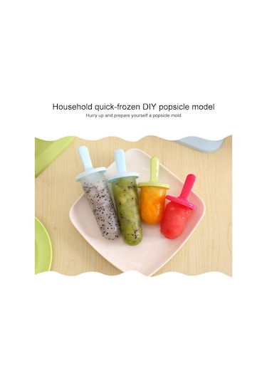 Yaz Diy Yaratıcı Buz Yapımı Kutusu Popsicle Dondurma Kalıbı Blue , Size:popsicle Diğer