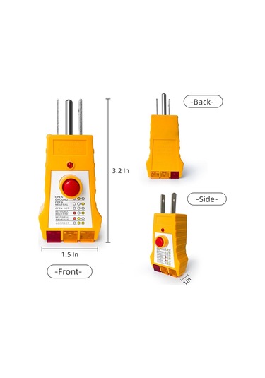 Xurunkeji Topraklama Ürünleri İçin Priz Test Cihazı, Gfcı'lı Priz Test Cihazı, Elektrik Prizi Test Cihazı, Fiş Test Cihazı, Usplug