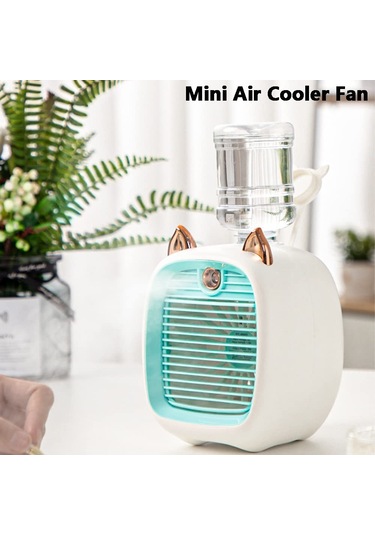 Jialan 3 Hız Taşınabilir Soğutucu Fan Mavi, 190 Ml Evaporatif