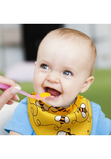 Vkemall 4 Adet Pamuklu Bebek Bibs: Nemlendirici, Konforlu Ve Temiz Tutucu - Nokta, Yaprak, Tek Renk, Tilki, Arı Desenleri Seçenekli