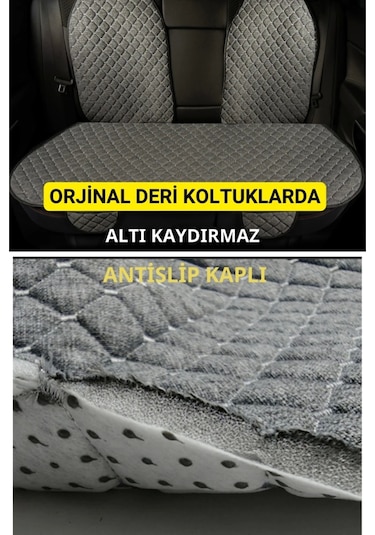 Kia Rio-2017-ve-sonrasi-tkmterletmez Kaymaz Keten Oto Minder Kılıf Komple Set 7 Parça Füme Ön Ve Arka