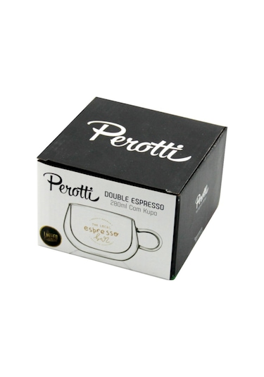Perotti Double Espresso Çift Cidarlı Desenli Kupa 280 ML