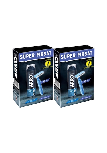 Arko Men Banyo 5 Adet + Cool Köpük Pro 200ml 2 Li Set