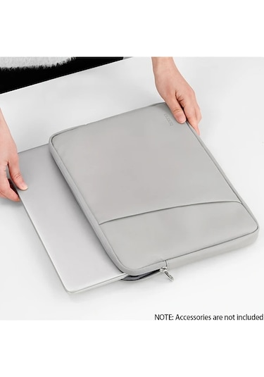 Topnotch 13/13.3/14 Inç Siyah Sentetik Deri Dizüstü Bilgisayar Kılıfı Cep Kartlık Siyah