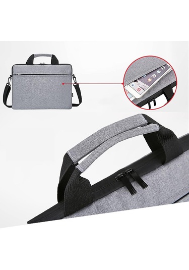 Dizüstü Bilgisayar Çantası, Evrak Çantası Dizüstü Bilgisayar Kasası Bilgisayar Çantası Ofis Seyahat İşi 13 İnç, Gri 14 İnç Veya 15 İnç