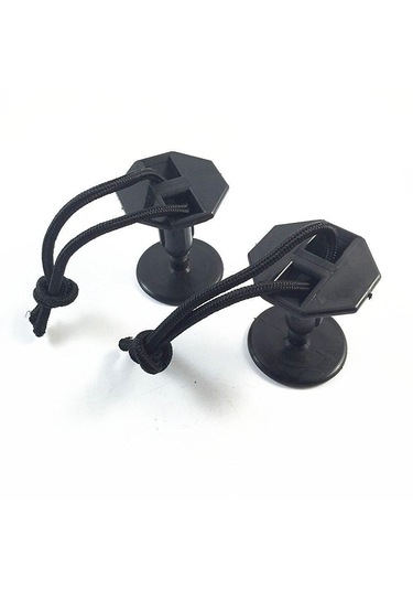 Homyl 6 Adet Siyah Plastik Bodyboard Sörf Tasma Fişler Ek W /