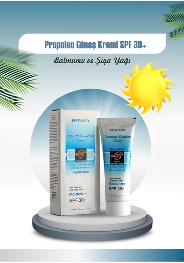 Propoleo SPF 30+ Güneş Kremi ve Cilt Açıcı 75 ML