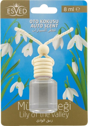Esved Müge Çiçeği Kokusu Sprey 400 ML + Müge Çiçeği Kokusu Araba Kokusu 8 ML