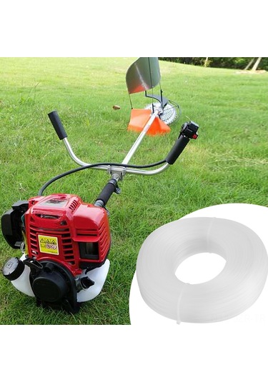 Geeroyoo 1.6mm Çap Beyaz Nilon Kesme Teli, 175m Uzunluk, Dayanıklı, Her Tip Benzinli Çim Biçme Makinesi İçin Uygun, Pratik Çim Biçme Aksesuarı