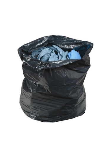 Kalın Çöp Torbası Jumbo Boy Siyah Çöp Poşeti 5 x 400 G