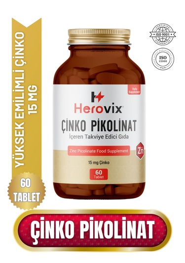 Çinko Pikolinat 60 Tablet 15 Mg