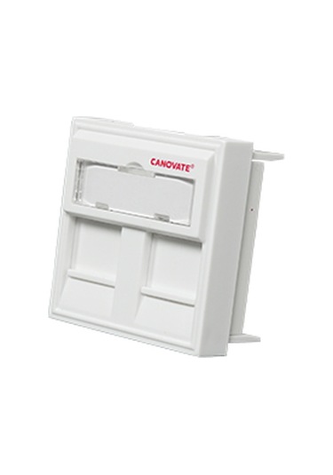 Canovate Duvar Prizi 45X45Mm Fildişi Renkli Faceplate 25 Adet