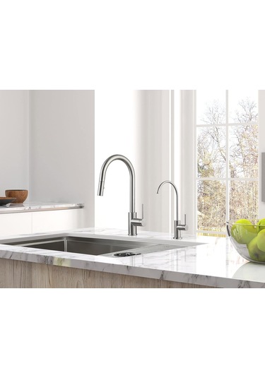 As09ss Paslanmaz Çelik Mutfak Su Filtresi Musluk Ro Musluk Çoğu Ters Ozmoz Birimi Veya Hava Boşluğunda Su Filtrasyon Sistemi İçin Paslanmaz Çelik