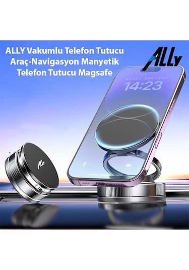 Ally Vakumlu Telefon Tutucu Araç-navigasyon Manyetik Telefon Tutucu Magsafe