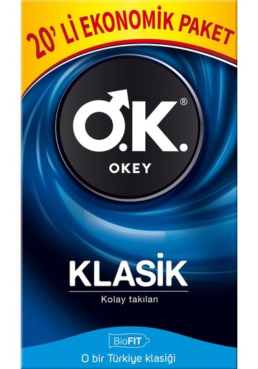 Okey Klasik Prezervatif 6 x 20'li