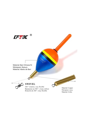 Ftk 1 Adet Balıkçılık Barguzinsky Uzun Mesafe Köknar Şamandıra 6g 8,5g 9g Uzunluk 80mm 85mm Color 001 Size 5-3