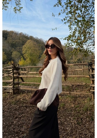 Krem Fiyonk Boncuk Detaylı Hırka - 251072 Krem