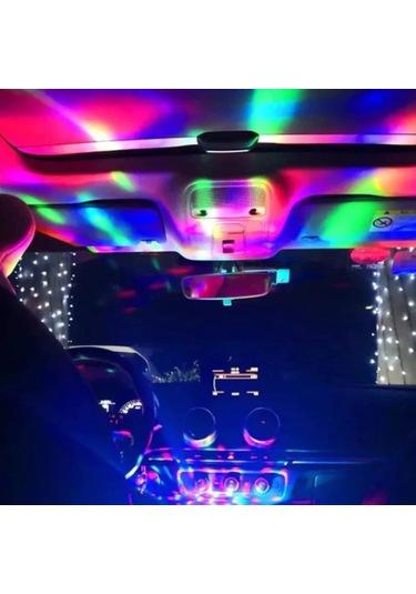 Sese Duyarlı Usb Girişli Rgb Renkli Mini Disko Topu Led Lambası (552785919)