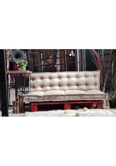 Prestigegolf Palet Oturma Balkon Teras Çocuk Odası Krem