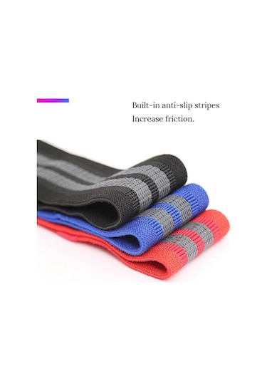 Siyah 6 Renk Yousheng Kalça Uyluk Bacak Daire Elastik Direnç Bandı Spor Salonu Ev Vücut Şekillendirme Fitness L Siyah