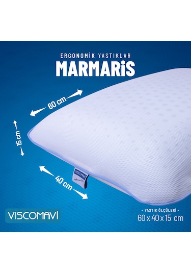 Marmaris Hava Kanallı Ortopedik Visco Yastık