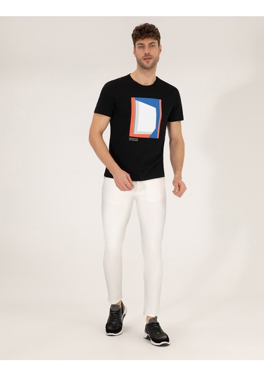 Pierre Cardin Erkek Siyah Tişört 50263922-Vr046 Siyah