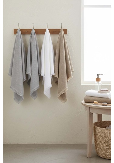 Jelena 6'lı %100 Pamuklu Havlu Seti 50x90 Cm Çok Renkli
