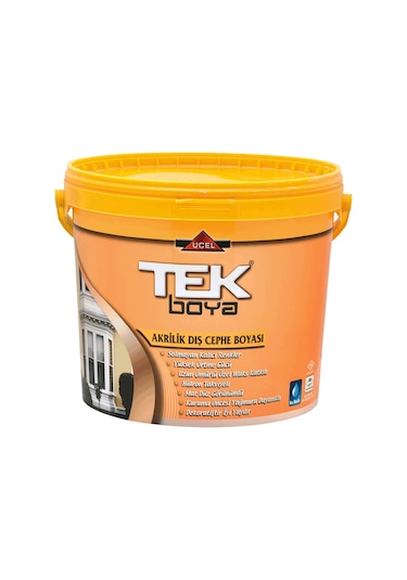 Tek Boya Akrilik Dış Cephe Beyaz 15Lt