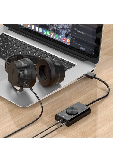 Vkemall Orıco Sc2 Usb Dışarıdaki Ses Kartı - Kulaklık, Mikrofon Bağlantısı, Ses Seviyesi Ayarlama, Windows/mac/linux/ps4 Uyumlu, Sürücü Gerektirmeyen 10cm Kablolu