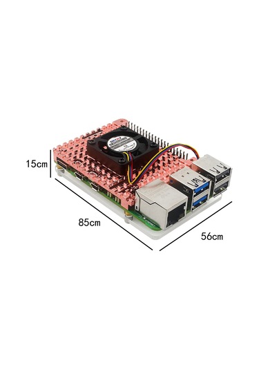 Suntek Pi 5b Soğutma Dizüstü Bilgisayarı Için Bakır Fanlı