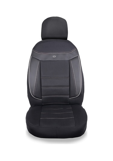 Seat İbiza Araçlara Uyumlu Oto Koltuk Kılıfı Seti - Venüs Serisi Siyah/beyaz