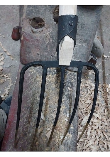 Dirgen Günaş 5 Dişli Saplı Dövme Saman Atma Ot Atma Dirgen