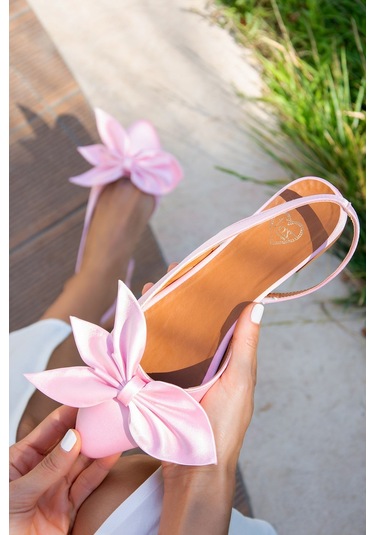 Fox Shoes Pudra Kadın Babet H726809004 Pudra