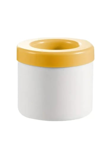 Zhanglei001 Sarı Hızlı Donan Silikon Buz Kalıbı - Kolay Kullanım Dayanıklı Küp Kova Sütun Bardağı 3 Renk Sarı