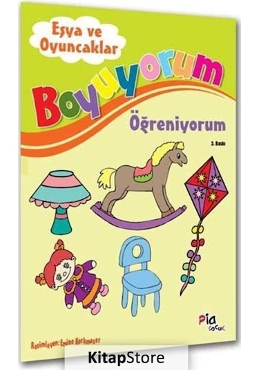 Eşya ve Oyuncaklar / Boyuyorum Öğreniyorum / Aziz Sivaslıoğlu