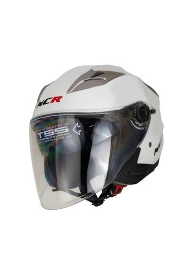 Ncr Kask Çenesiz 708 Ece 22/06 Belgeli- Parlak Beyaz