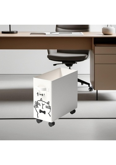 Trendooze Masa Altı Yardımcı Arabası, Beyaz, Pratik Mutfak/yatak Odası Beyaz