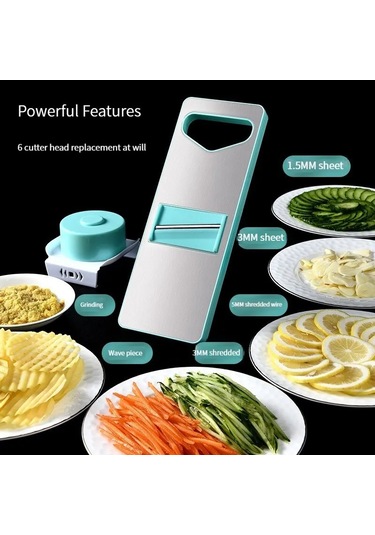 Myinkai Ev Patates Parçalayıcı Paslanmaz Çelik Çok Fonksiyonlu Açık Yeşil