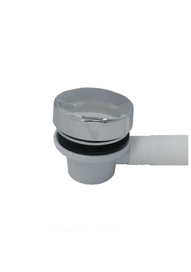 Küvet Tromplemi Kumandalı Otomatik Küvet Jakuzi Sifonu Stoplu Beyaz