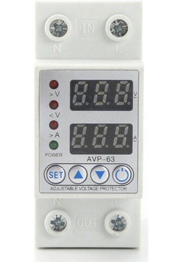 Fortunelane 80a Çift Ekranlı Otomatik Aşırı Akım, Az Gerilim Koruyucu Anahtar, Renkli, Farklı Çok Renkli