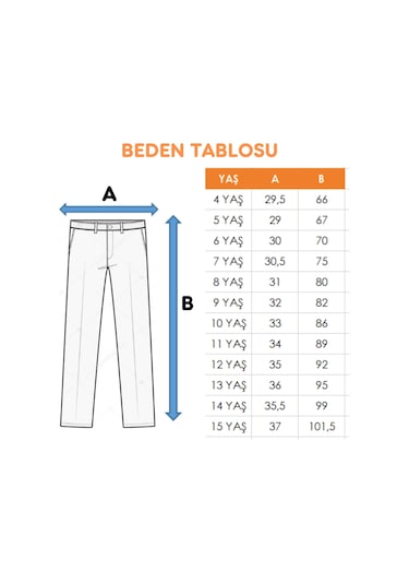 Giyicem Kız Çocuk Sol Paçalı Kot Pantolon 2202 Mavi