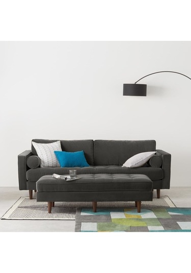 Ürgüp Gürgen Ayaklı Bank Puf Bench Antrasit