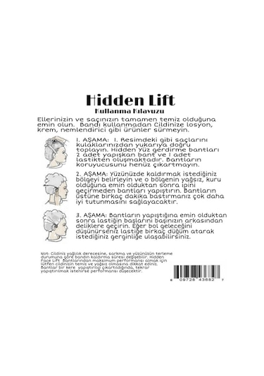 Hidden Life Yüz Boyun Germe Bantları 20 Adet + İp