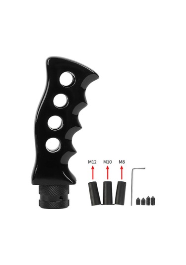 Vites Topuzu Evrensel Manuel Şanzıman Araba Tutacağı Bıçak Sapı Vites Topuzu 8/10/12mm Adaptörlerle Vites Kolu Vites Topuzu Manuel Araç İçin Yedek