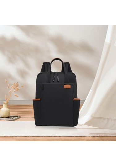 Suntek Kadın Erkek Dizüstü Sırt Çantası Şık Üniversite Siyah