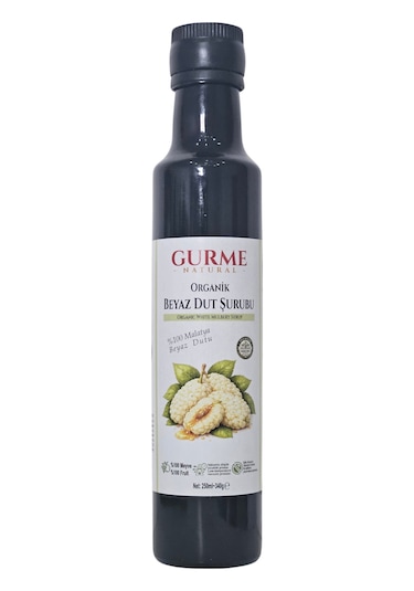 Gurme Natural 250 Ml Organik Beyaz Dut Şurubu Diğer