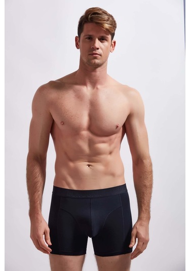 Josejuan 3'Lü Erkek Boxer Koton Likralı Yazılı Lastik 1003