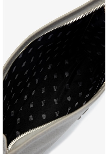 Valmenti Unisex Hakiki Deri Gri El Çantası 1012 2012 Canta Y25 Grı Fltr Gri