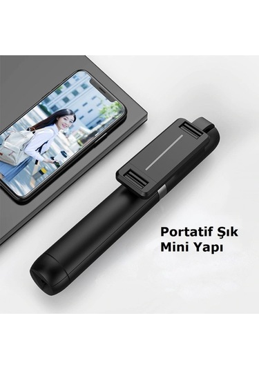 P50 Bluetooth Tripod Selfie Çubuğu-beyaz