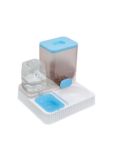 Suntek Otomatik Kedi Tiryakisi Besleyici Pet İçme Kasesiz-mavi